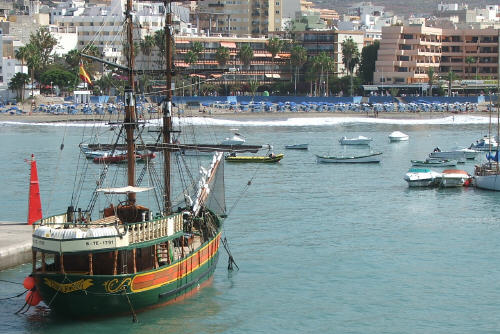 Los Cristianos på Tenerife.